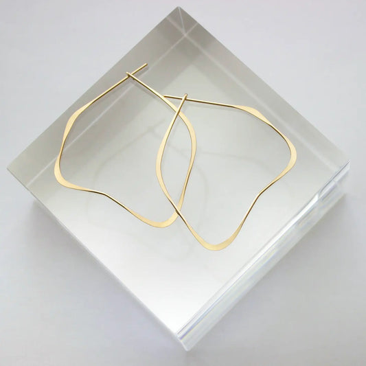 organic hoop earrings