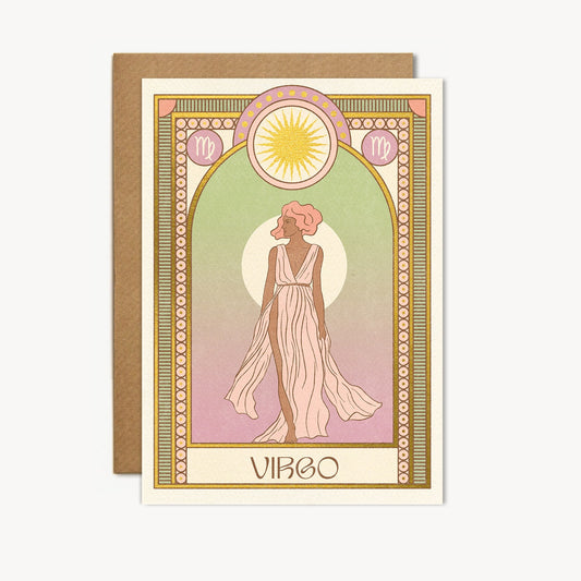 virgo zodiac card
