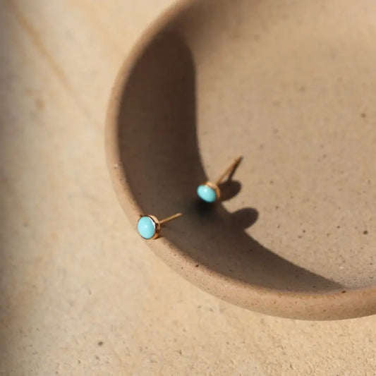 turquoise stud earrings
