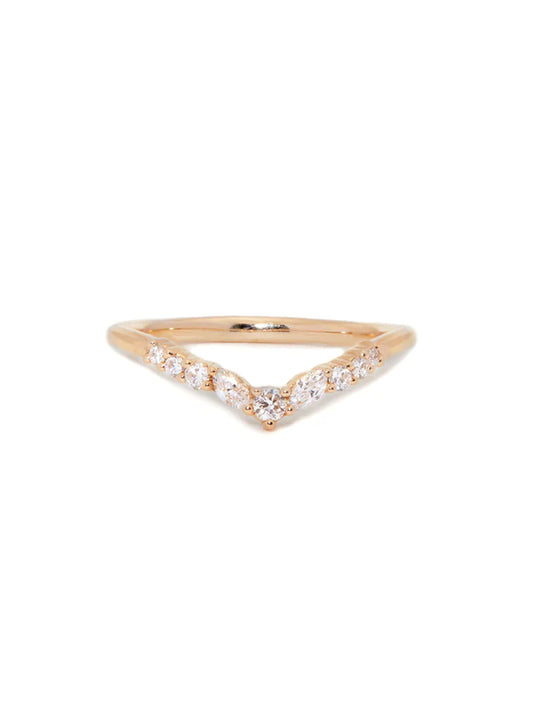 greco diamond contour ring