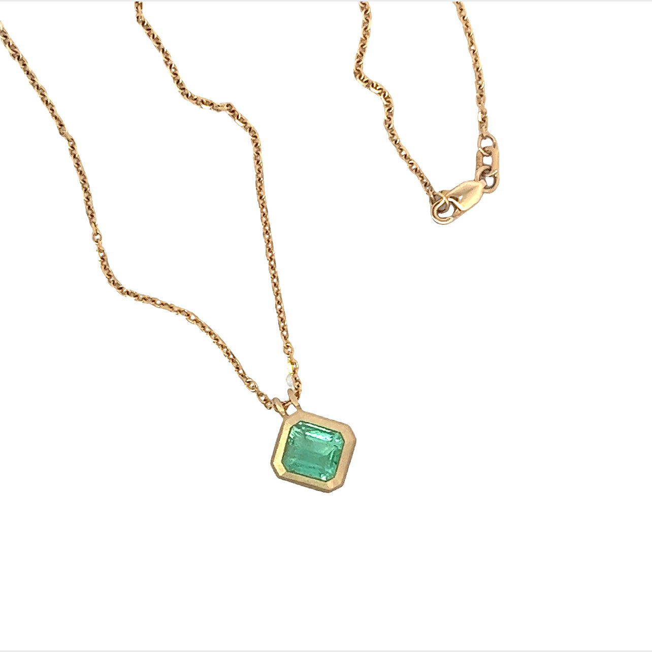 mint emerald necklace