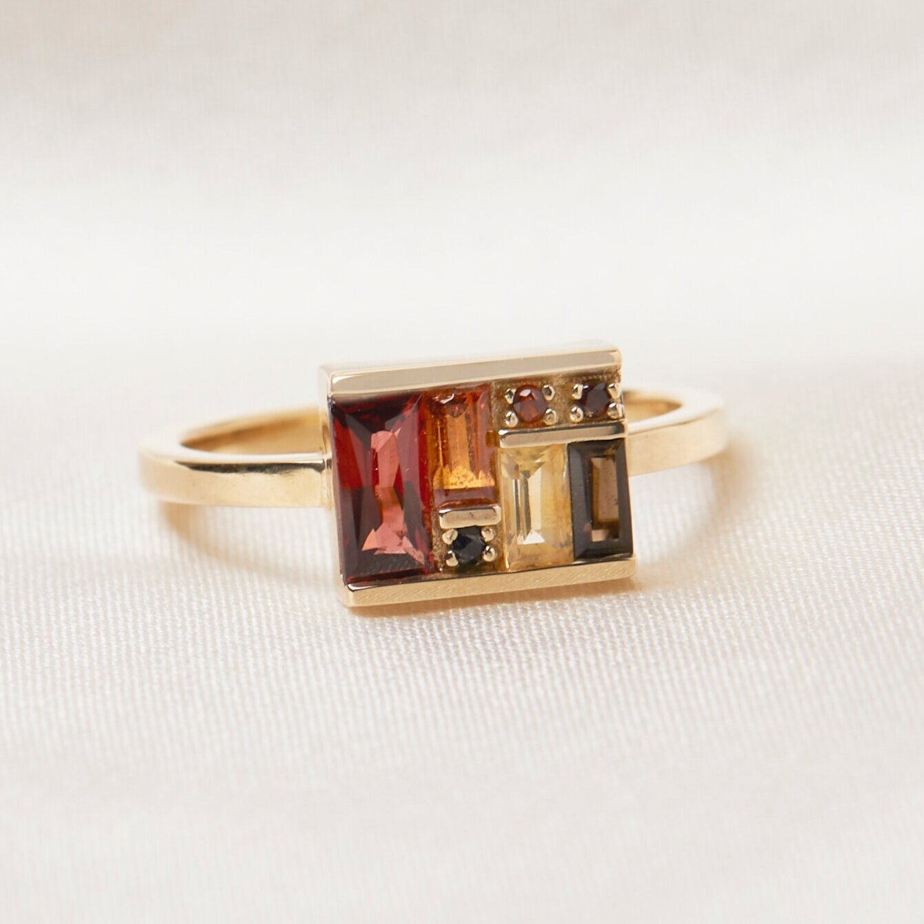 mosaic ring - autumn