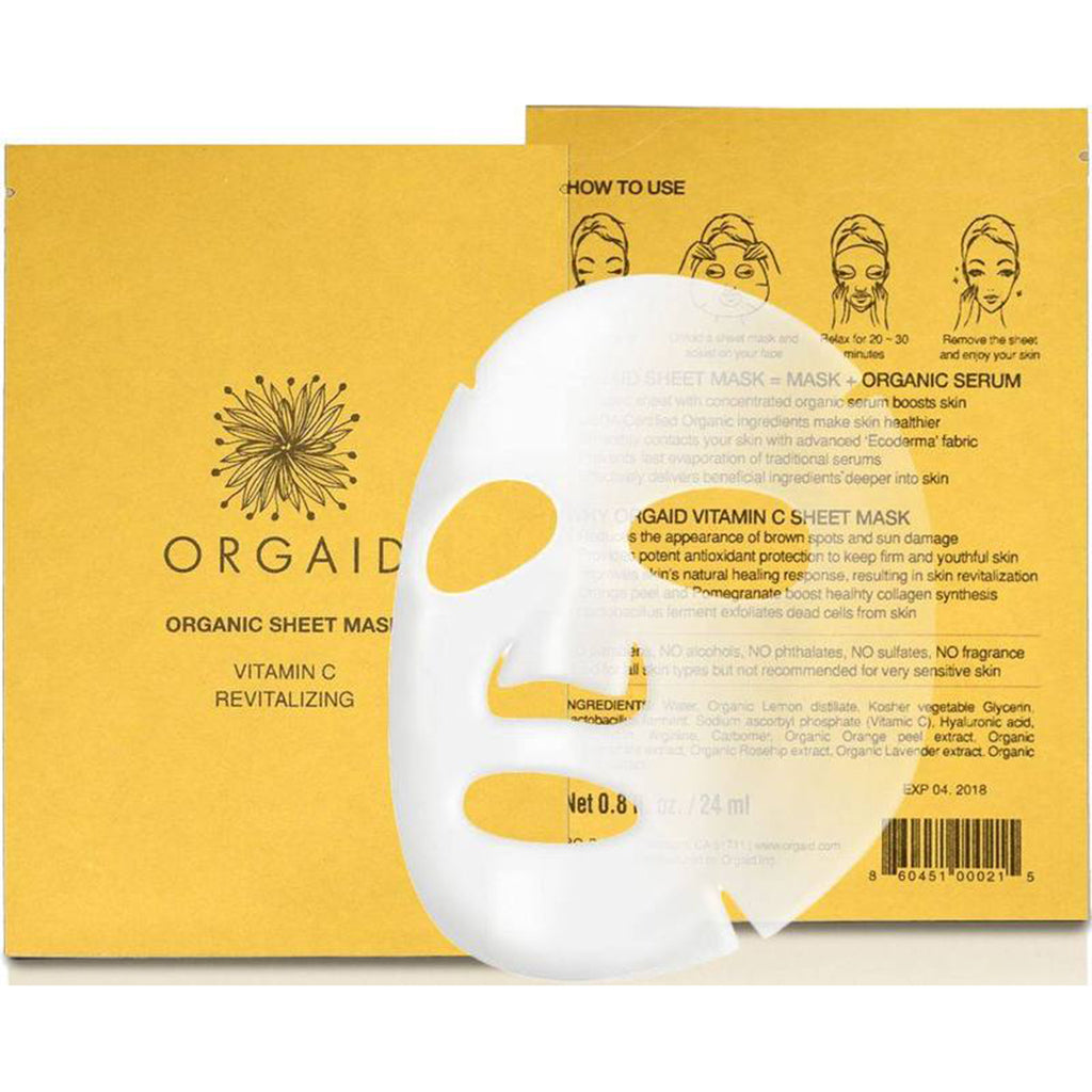orgaid vitamin c & revitalizing organic face mask