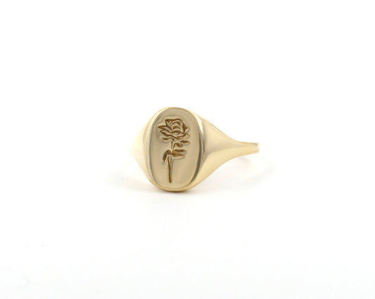 signet ring - rose